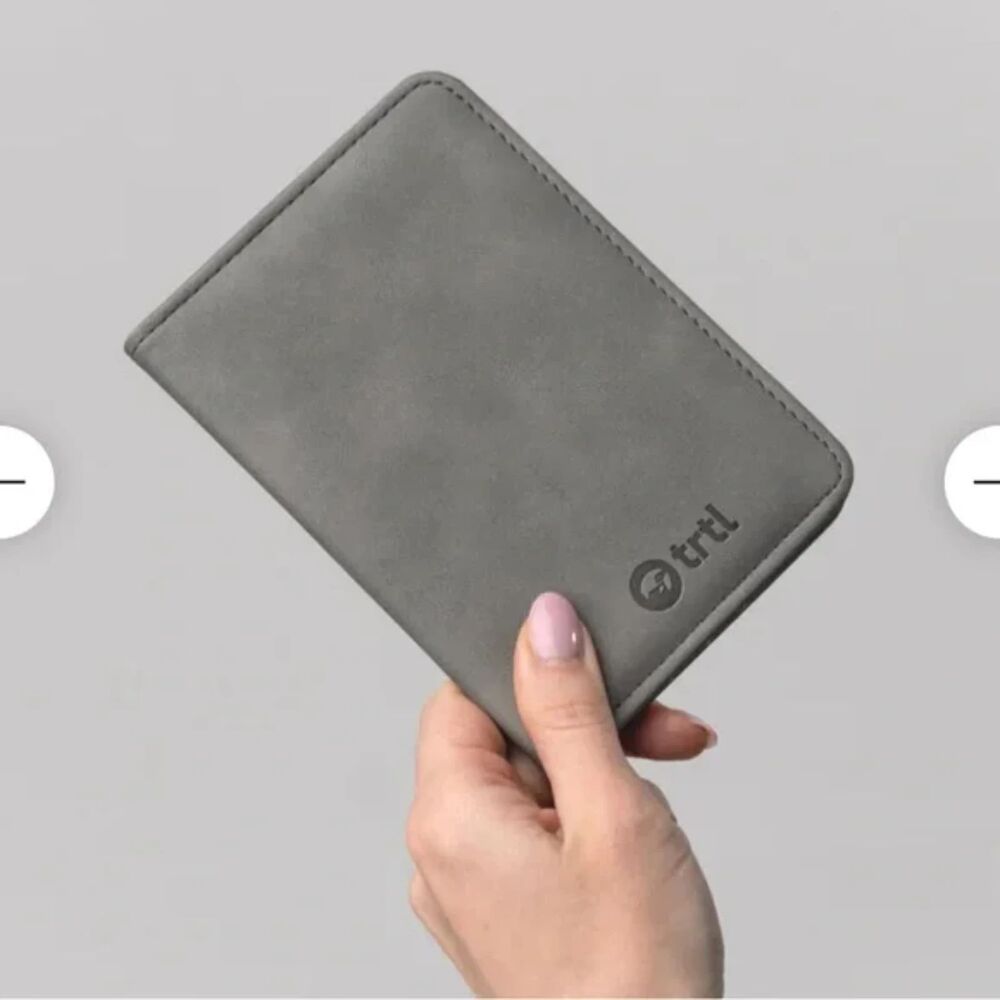 NWOT TRTL PASSPORT COVER Grey